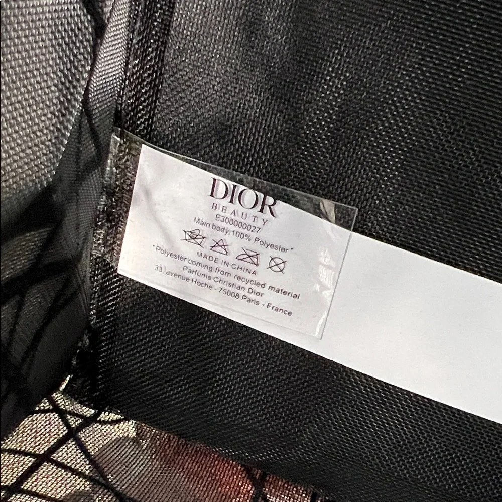 Dior Limited Edition Beauty Black Mesh Tote Bag NWOT - Picture 5 of 17